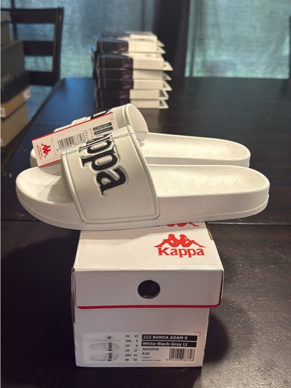 Brand new Kappa 222 Banda Adam 9 slides size 9 men